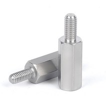 M2.5 육각 스탠드오프 지지대 볼트 스페이서 PCB 마더보드 스터드 기둥 니켈 도금, M2.5 (나사산 4mm), 10mm(30개)