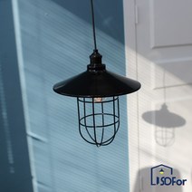 에스디포 망1등 펜던트 조명 식탁등 인테리어조명, 블랙