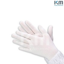 골든트리 크린룸 작업용 속장갑 풀라이너 10켤레입 바이오 연구실 전기 작업장갑, L 10켤레 1세트