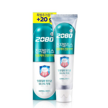 2080 진지발리스 허벌민트 치약, 140g, 1개