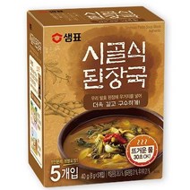 샘표 시골식 된장국 5p, 40g, 8개입