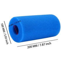 수영장 관리 필터 카트리지 폼 교체 재사용 가능 빨 수조 클리너 필터 스폰지 청소 도구 액세서리, a