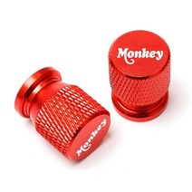 먼지방지 밀폐 휠 타이어 에어 밸브 캡 커버 Z125 Monkey 로고 혼다 Z 오토바이 액세서리 범용 개, 05 빨간