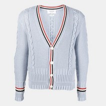 리본즈 톰 브라운 남성 톰브라운 23SS 케이블 블루 가디건 MKC454A Y1024 480 MKC454A Y102 4480 (P002573323)