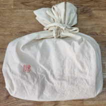 (다함담아)친환경 순면 광목 양쪽 끈 주머니 포장 가방 복주머니 조르개가방 더스트백, 1개