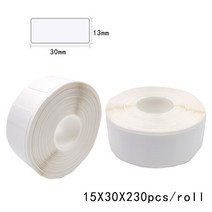 스티커 가격 라벨 프린터기 휴대용 프린터 미니 무선 블루투스 D110 열 P15, 8.10PK 15x30 White