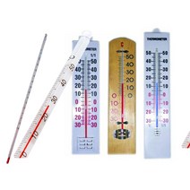 아날로그 온도계 알콜 유리 막대 온도계, -30~50℃(30cm)