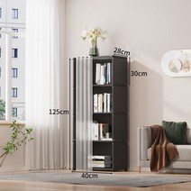 진열대 책장 랙 플로어 스탠딩 단순 가구 다층 거실 수납 캐비닛 좁은 슬릿 작은 벽 모서리에, 없음, 5. 가격이 299위안인 방진 및 저렴한 검정색 5층
