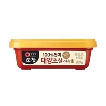 청정원순창 100% 현미 태양초 찰고추장, 200g, 9개