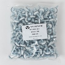 YUJINCO 나사 방수피스육각(백색)14x38mm(200)1봉, 1개