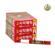 라이브잇 자바펜 파워 오일 사각 유성 매직, 빨강, 324개