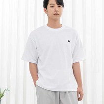 키작은남자 미니 자수 옆트임 반팔 티셔츠