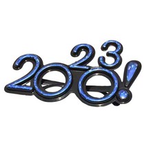 GHSHOP 2023 재미있는 안경 사진 소품 파티 용품 어린이를위한 새해 사진 안경, ABS, 푸른