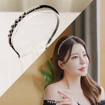 MISS21 아이노 큐빅 장식 헤어밴드 머리띠 (hb1518)