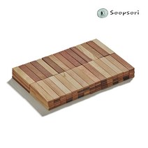 [숲소리] 블럭-카프라150P 원목 장난감 아기 교구 선물 36개월이상, 2) 단품+각인메시지 (배송메시지에 입력)