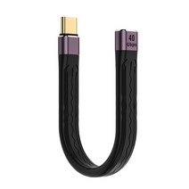 40GBPS 확장 케이블 PD 100W 빠른 충전 유형 C 여성 to Type C 남성 케이블 케이블 USB C 랩톱 용 데이터 케이블