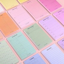 플랜 메모 패드 학생 사무실 업무 일정 관리 메모지, 타입:20.사자성어, 단품