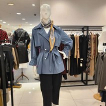 막스카라 스판 숏 트렌치 벨티드 자켓 M21QWJ385ME