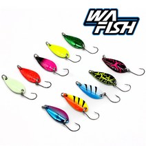청룡조구 힛트 송어스푼 2.5g 3.5g 메탈 축광 스푼, 10.번개핑크-3.5g(1ea)