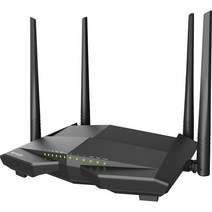 Tenda-V12 AC1200 듀얼밴드 와이파이 기가비트 VDSL/ADSL 모뎀 라우터 무선 리피터, 01 Black_01 EU 플러그