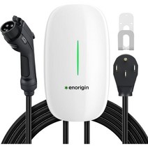 702754 Enorigin Level 2 EV 충전기 40A 240V NEMA 1450 플러그 고속 충전 23피트 프리미엄 케이블 UL 목록 4 인클로저 실내외용 전기 자동차 충, White