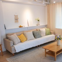 까사재클린 프릴 워싱 면 소파패드