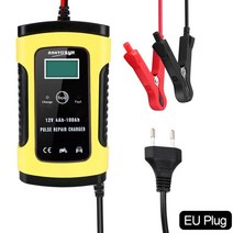 자동 모토 리드 12V 6A 지능형 자동차 바이크 오토바이 배터리 충전기 납산, 02 EU Plug