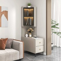 수납 장식장 진열장 북유럽 틈새 트로피 상패 좁은, 키큰장오른쪽수납장60x40x165카키그레이