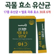 곡물 효소 유산균 곡물발효효소 역가수치 미숫가루맛, 6개, 30포