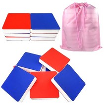 (디머스)운동회 단체게임 두꺼운 압축스치로폼 사각 색뒤집기판세트(20개입/15cm), 앞면빨강+뒷면파랑/색상램덤(보관  주머니)