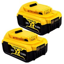 DEWALT to Wei 전동 공구 20 V 18 리튬 이온 배터리 DCF880 CS391 직접 적응, 04 2 Piece 3.0Ah