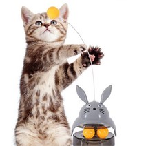 고양이움직이는장난감 움직이는장난감 움직이는공 오뚝이 오뚜기 고양이혼자장난감 노이즈워크 노즈워킹 고양이장남감, 그레이