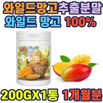 와일드망고 추출물분말100프로 200g 고급병타입 야생망고 아프리카망고 덤불망고 오가닉 자연그대로 망고주스 주스 파우더 쉐이크 가루 엘라그산 식이섬유 단백질 칼슘