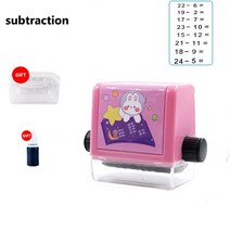 수학수업교구 수학 연습 번호 롤링 스탬프 덧셈 및 뺄셈 초등 학생 문제 100 개 이내, [02] subtraction