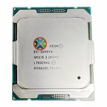 제온 CPU E5-2699V4 2.20GHz 22 코어 55M LGA2011-3 E5-2699 V4 프로세서 E5 2699V4 2699, 한개옵션0