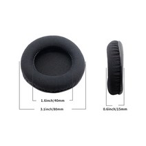 헤드폰 헤드셋 교체 쿠션 스폰지 커버 이어 패드 덮개 1 쌍 라운드 6cm-10cm 폰 블랙 메쉬 폼 수리 액세서리 귀마개, 협력사, 8cm