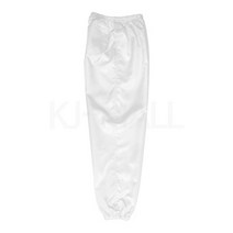 KJ 방진복 하의(주머니 세 개) 제전복 무진복 제전방진복 클린복 크린룸 반도체 정전기방지 작업복 바지, 1개, 화이트-S(85)