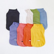 유앤펫 강아지옷 심플 베이직 컬러 티셔츠(5XL~7XL), 올리브