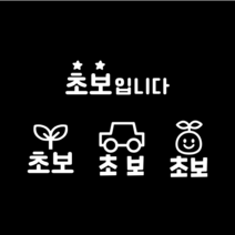 [히히히상점] 앞유리 뒷유리 초보운전 차량스티커 초보운전 미니사이즈 앞유리스티커, 1번, 노란색