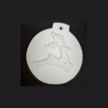 몰드몰 수제몰드 - 루돌프오너먼트 (고리형)