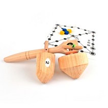 원목 줄팽이 업그 민속놀이 옛날팽이 장난감 더블팽이