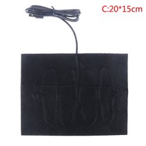발열 매트 전기 usb 5V 탄소 섬유 난방 패드 핸드 워머 USB 필름 전기 겨울 적외선 발열 매트 1/4 피스, 03 C 1PCS