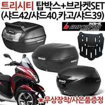 SHAD샤드42/40/카고/39 트리시티탑박스 브라켓 캐리어 SHAD샤드42/40/카고/39 트리시티탑박스브라켓 캐리어 트리시티 샤드39 샤드40트리시티 샤드42리어백 샤드40카고, 샤드40카고+트리시티브라켓BK, +블샤XL(BL)