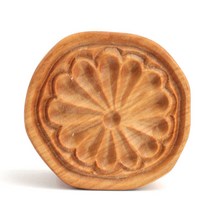 원목 개반 떡틀 l 나무떡살 떡도장 다식판 약과틀 꽃, 1개