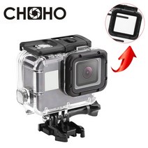 수중카메라 하우징 GoPro Hero 5 6 7 용 40M 수중 케이스 다이빙 마운트 쉘 GoPro 액세서리 용 Black Go Pro 카메라