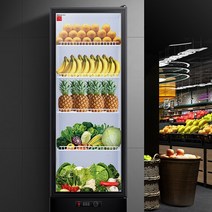 DEMAS 업소용 과일 야채 쇼케이스 냉장고 신선 보관, 신선한 과일 가게-230L-LG-300ZH1