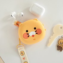 카카오 프렌즈 춘식이 실리콘 얼굴 파우치 춘식이 캐릭터 굿즈 10대 20대 여자 생일선물