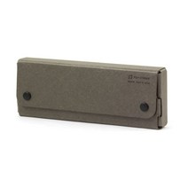 미도리 사각 친환경 종이 필통 심플 납작 필통 MD 펜케이스 블랙, 기본