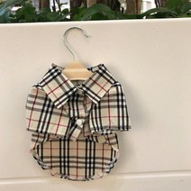 강아지옷 가을 체크 셔츠 XS 명품강아지옷, L