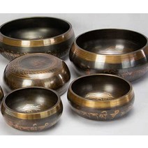 싱잉볼 요가종 수공예 티벳 명상도구 수제 집중력, 지름 11.5cm + 받침대